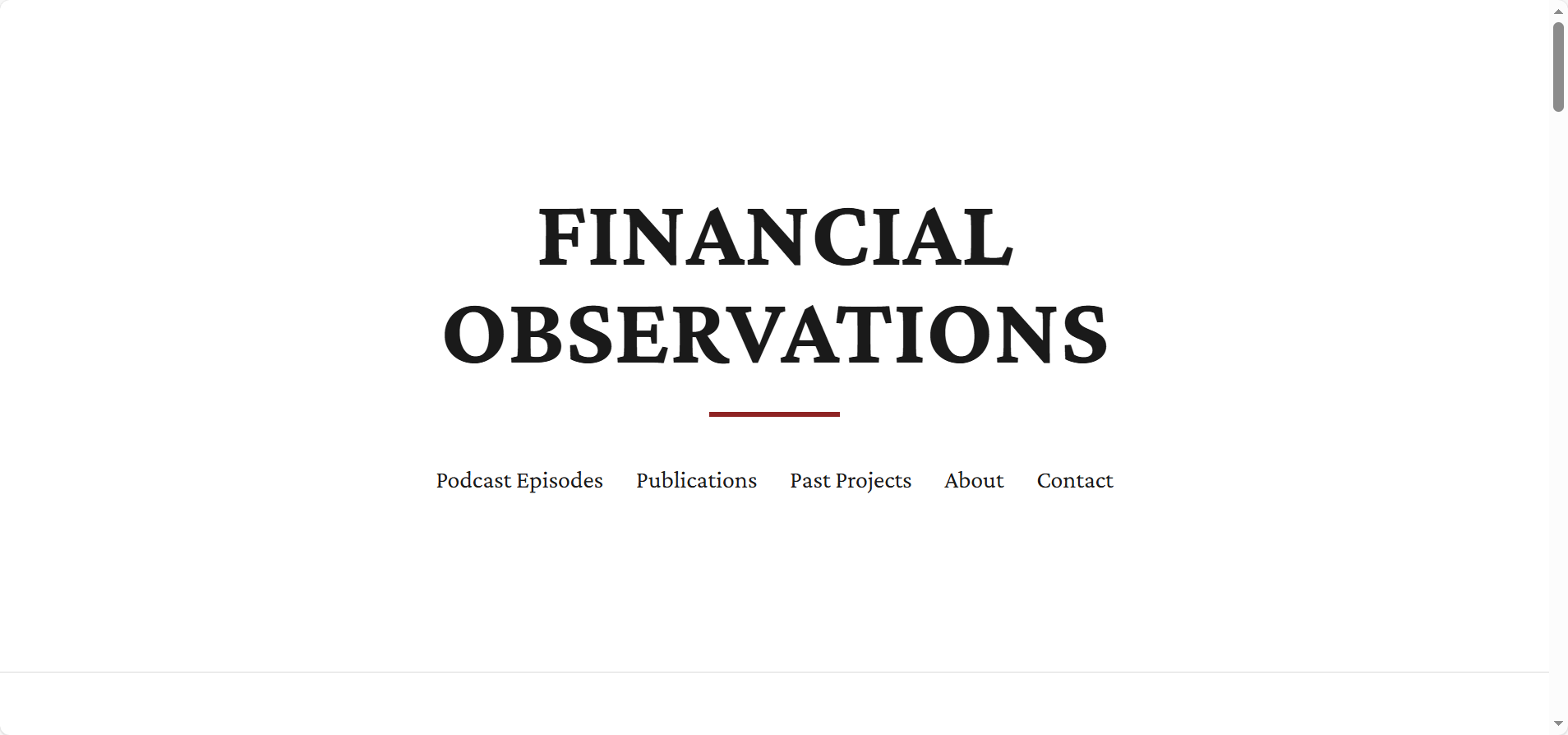 Financial Observations